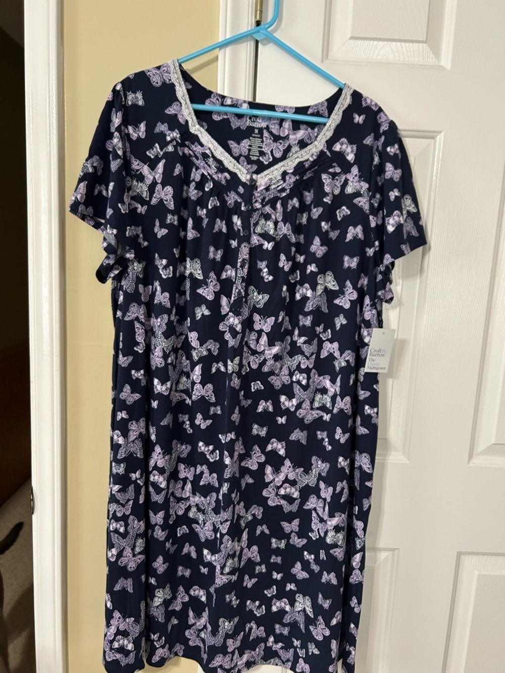 3 NWT Women's Kohl’s Croft & Barrow Intimates Night Gowns SIZE 3XL - Picture 4 of 13